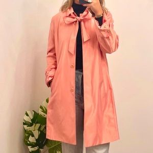 Vintage Pink trench coat!!! Carol Cohen